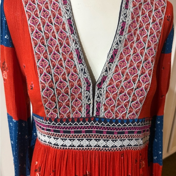 Free People Red and Blue Maxi Dress - Picture 2 of 2